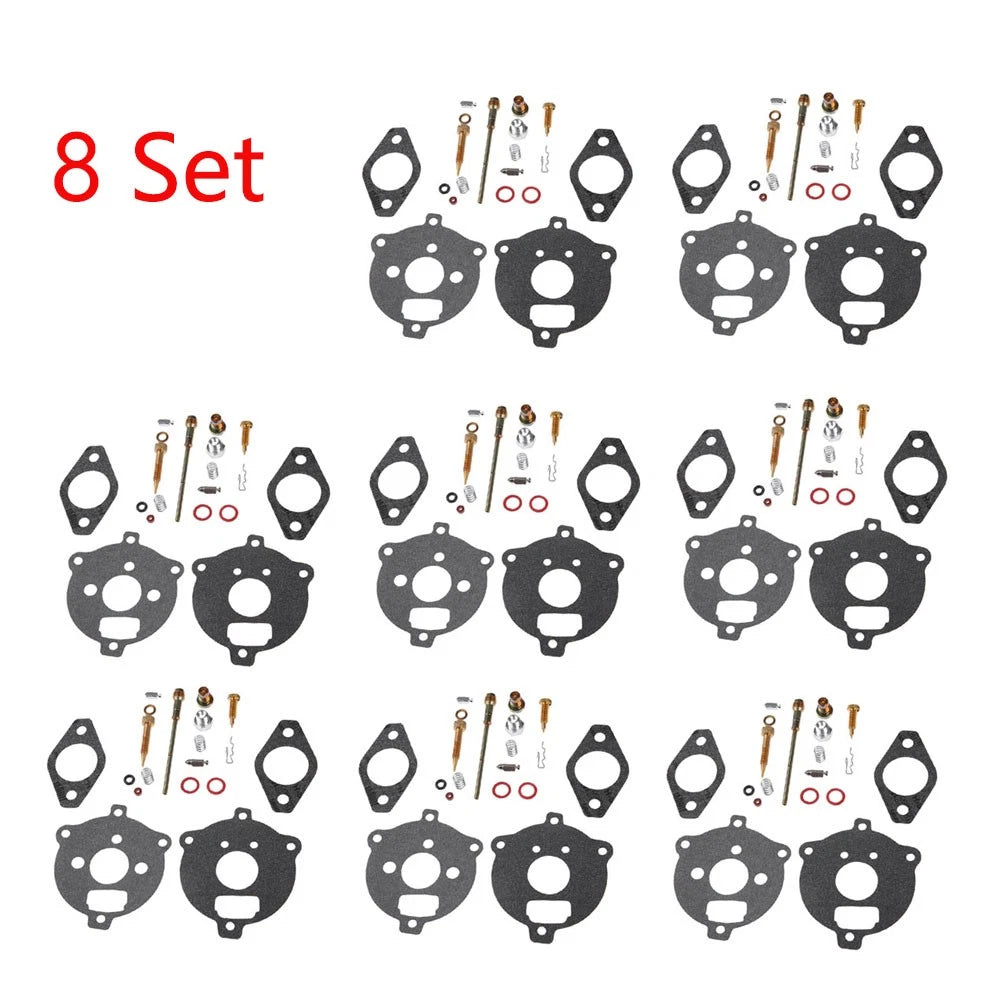 Set of 8 Carburetor Gasket Rebuild Kit for Briggs & Stratton (394693, 291763, 295938)