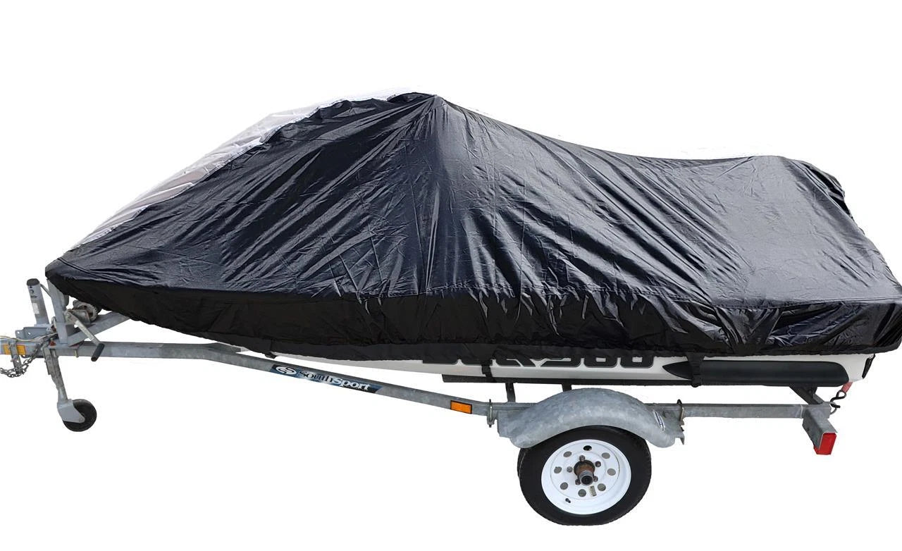 PWC Jet Ski Cover for Sea Doo RXP-X 260 (2014–2015) 420 Denier Black Gray