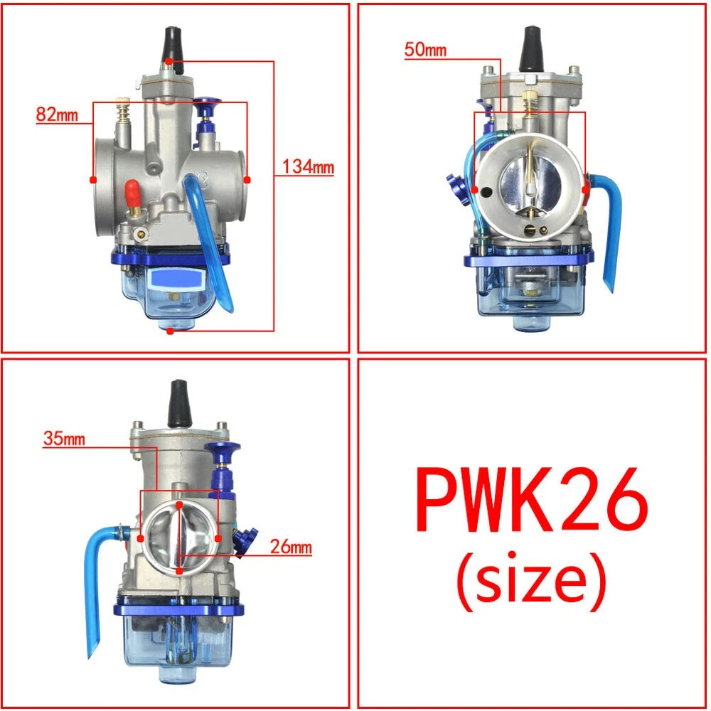 26mm Carburetor Carb PWK26 for ATV Racing Dirt Bike Scooter (90–125cc)