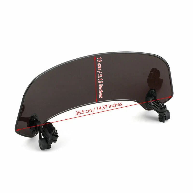 Universal Adjustable Clip On Windshield Extension Deflector T9