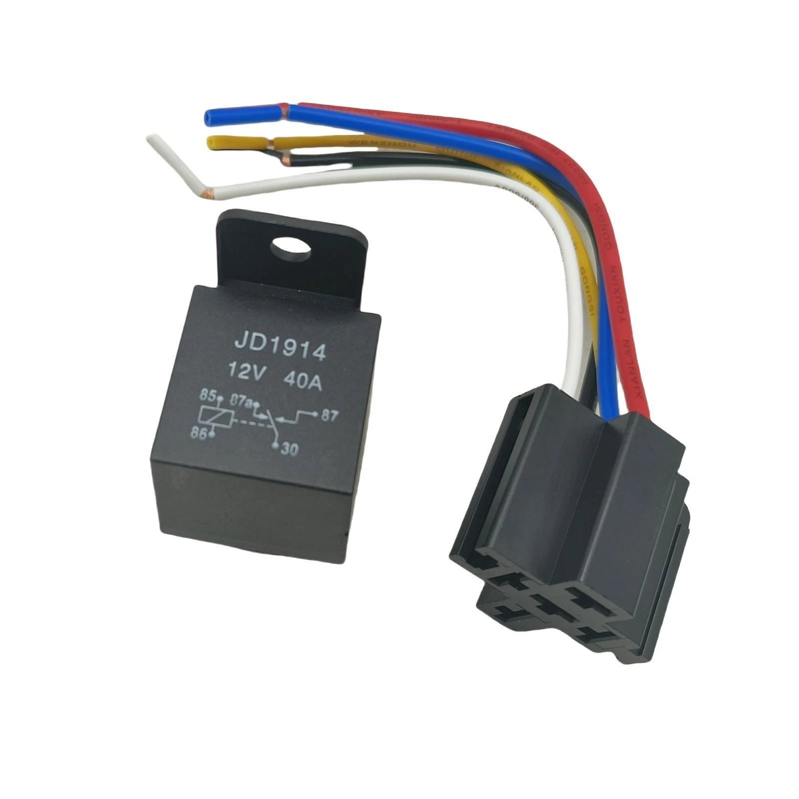 Trim Tilt Motor Relay w/Connector for Volvo Penta 876039-9 876040-7 (12V 40A)
