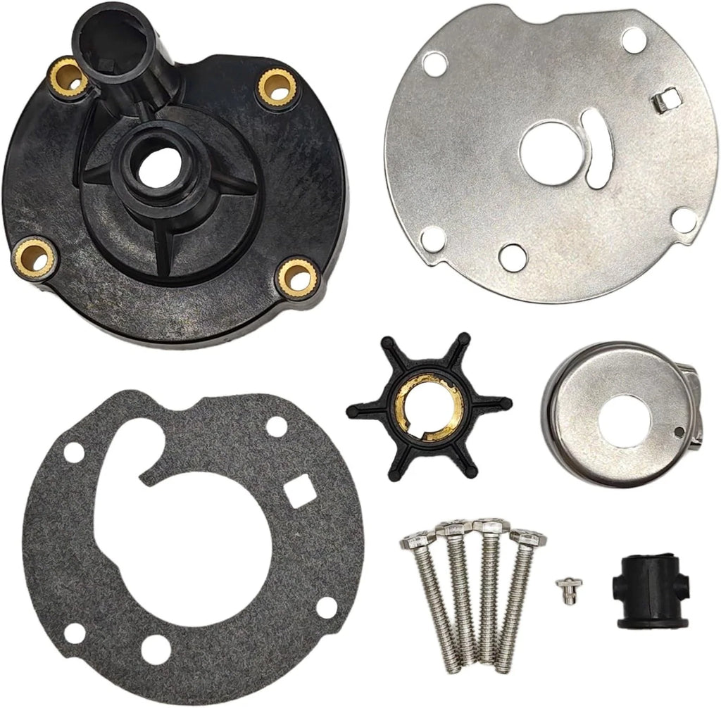 Water Pump Impeller Kit for Evinrude Johnson OMC 5.5 6 7 HP (Replaces 763758 382797)