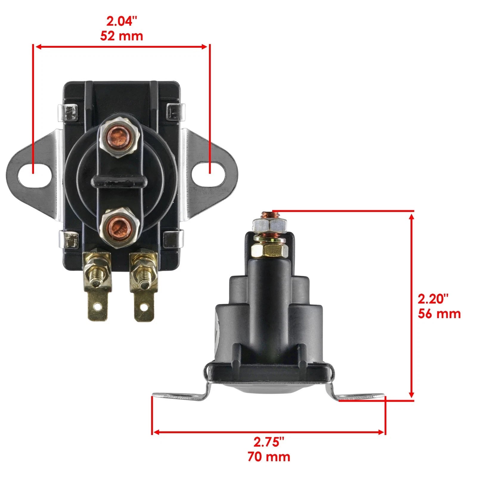 Set of 5 Starter Solenoid Relays for Mercury Marine (89-818864T, 89-96158, 89-96158T)