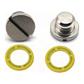 2X Lower Unit Drain Plug Gearcase Screw for Mercury (18-2244, 10-79953A2, 10-79953Q2)