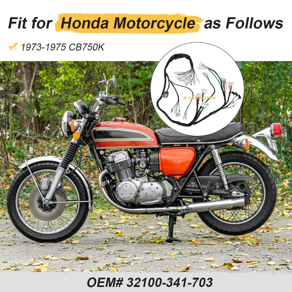 Main Wiring Harness 32100-341-703 for Honda CB750K CB750 (1973–1975)