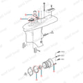 Seal Kit for Volvo Penta Sterndrives Lower Unit Gearcase (3841968, 3841966)