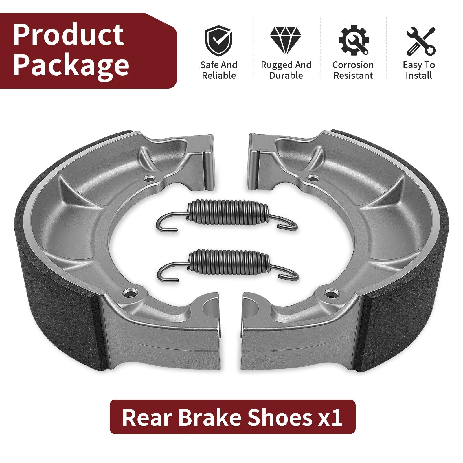 Brake Shoes for Yamaha Virago XV535 XV700 XV750 XV920 XV1000 XV1100 (1982–2000)