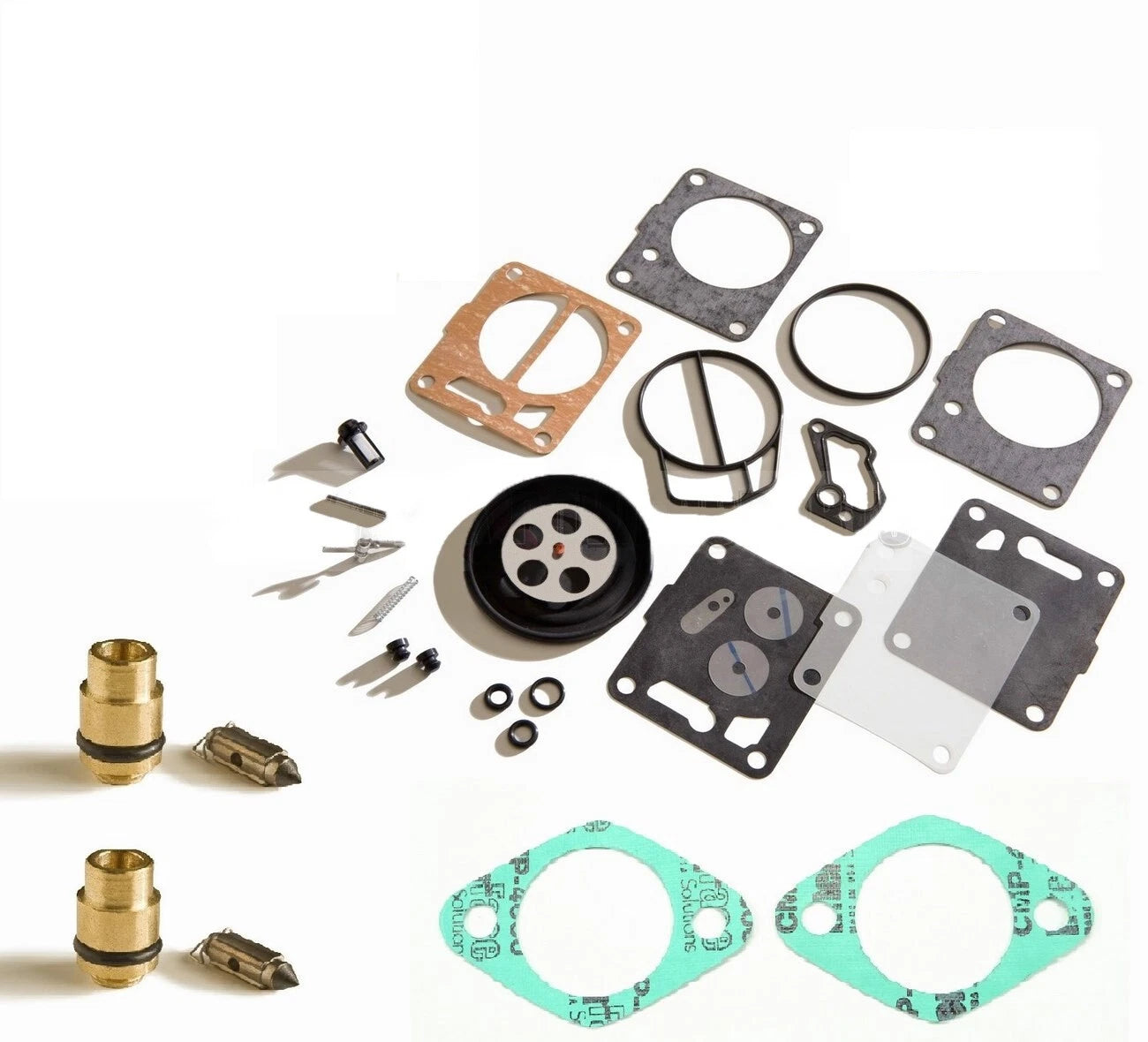 Dual Mikuni Carb Rebuild Kit for Sea Doo GSX (1996–1997) - Base Gasket & Needle Seat