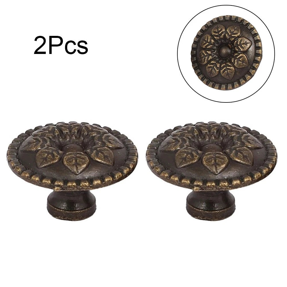 2X Retro Door Pull Handle Knob for Kitchen Cabinet Drawer Hardware
