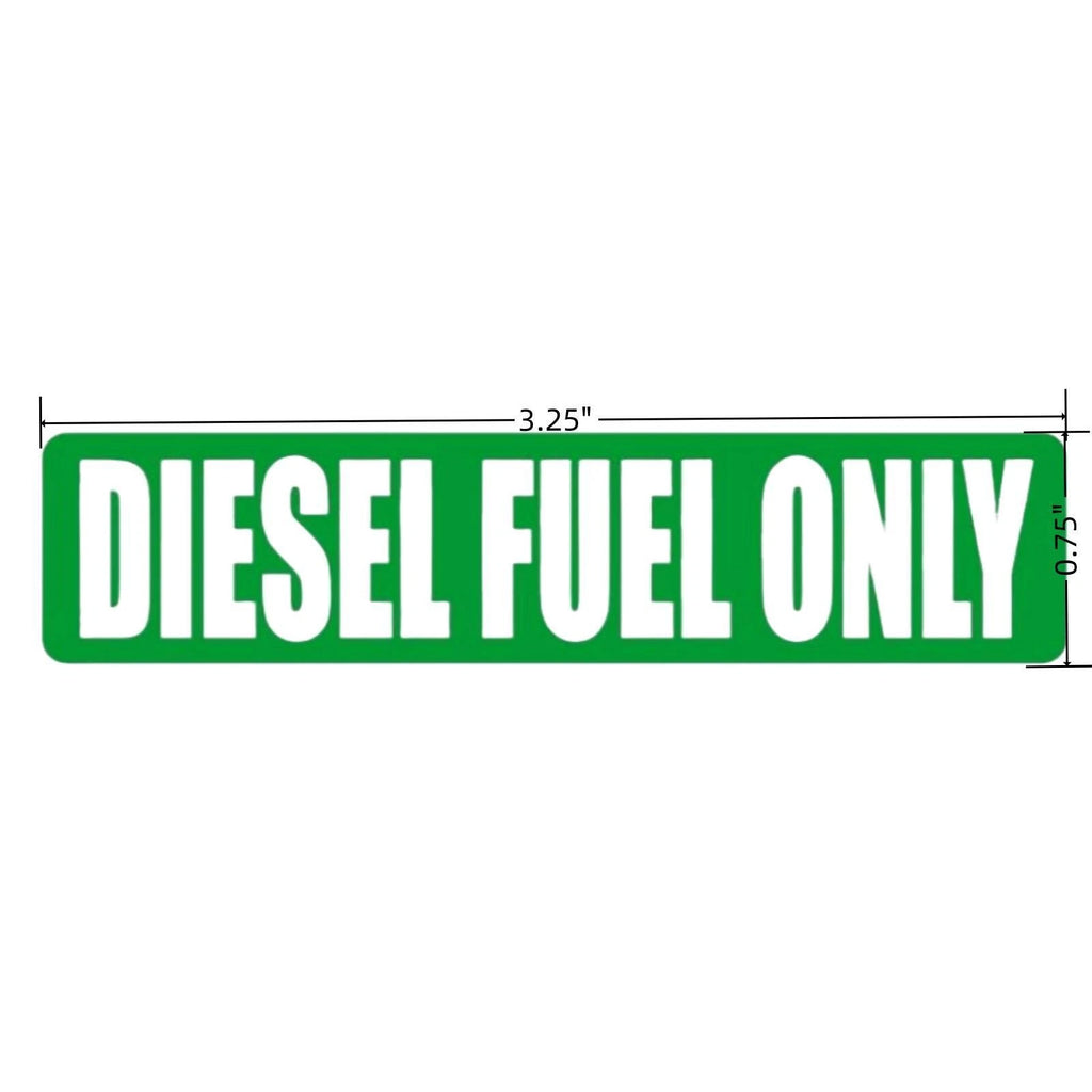 20pk Diesel Fuel Only Vinyl Decals for Fuel Door Markers