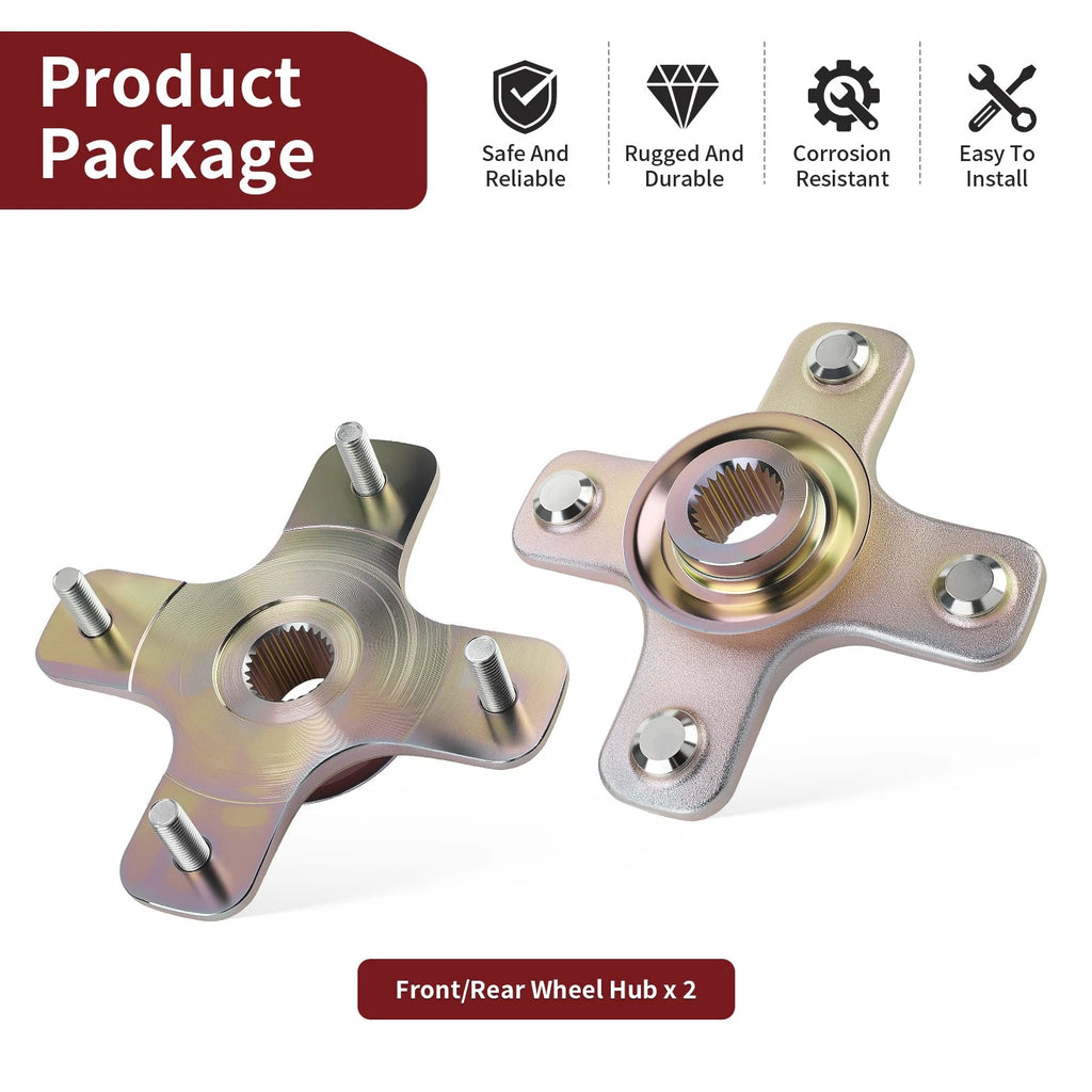 2 Pack Wheel Hubs for Can-Am Outlander 650 / MAX 650 4x4 (2006–2012)