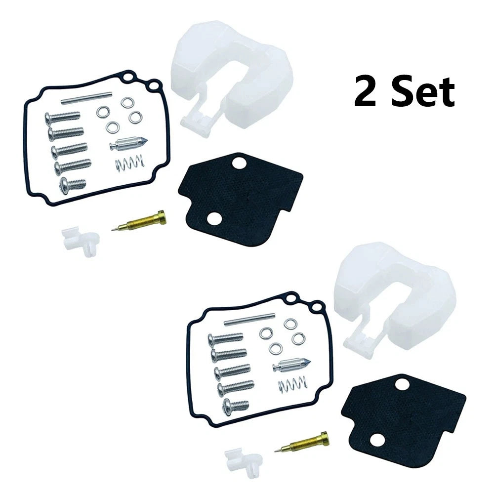 2X Carburetor Repair Kit for Yamaha 2 Stroke 25 30HP Outboard (61N-W0093-00)