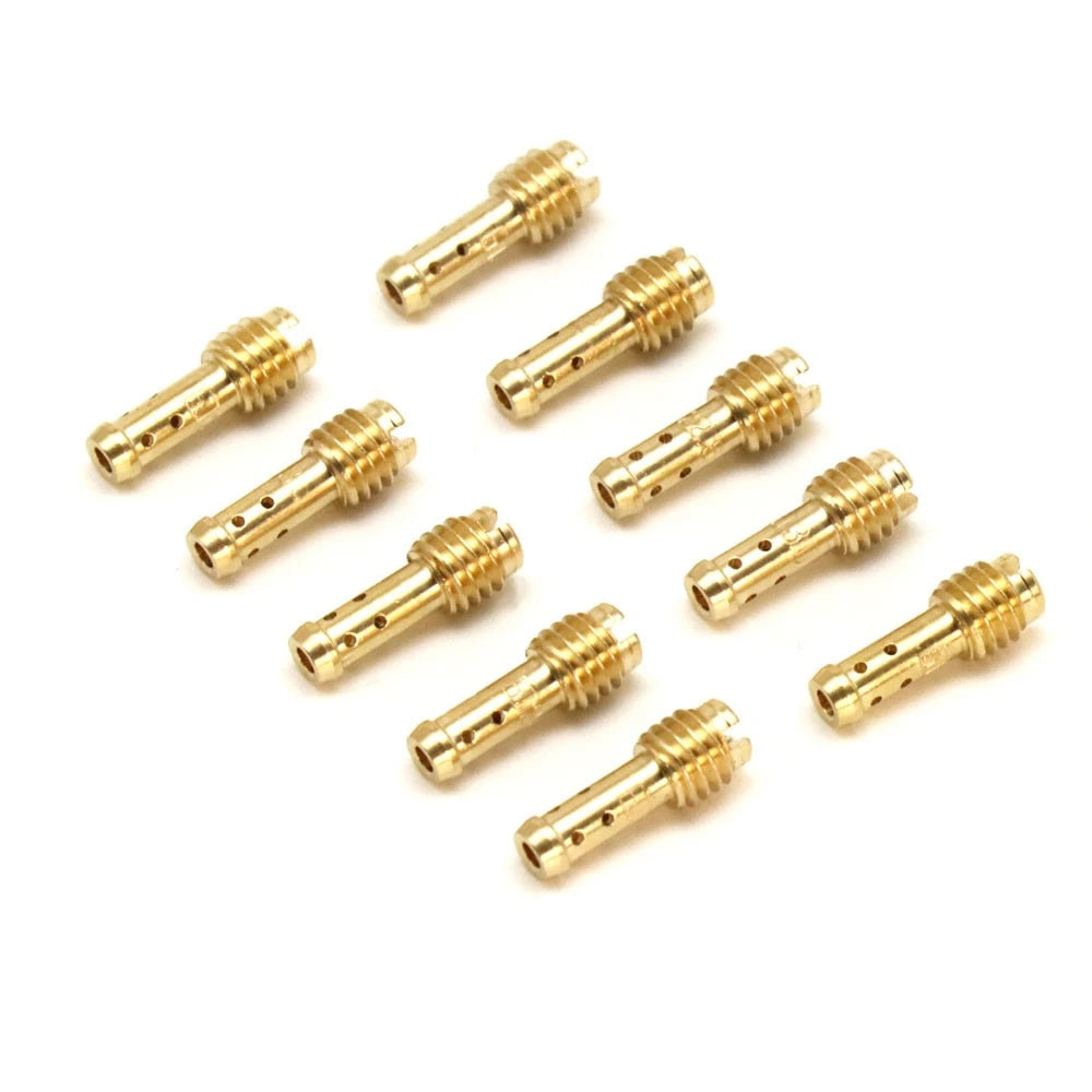 10Pcs Carburetor Pilot Jet for Mikuni VM/TM/TMX (15-37.5)