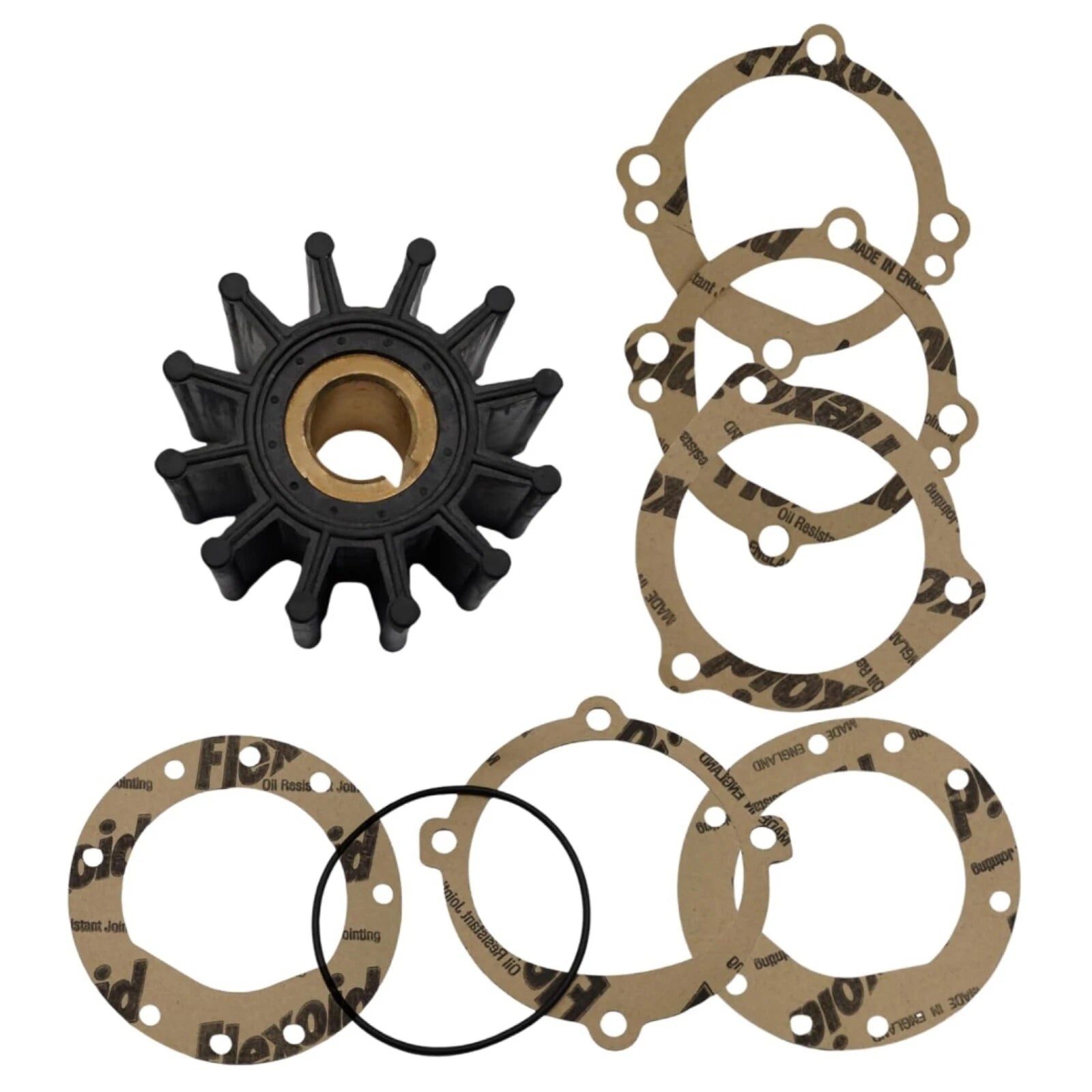 Sea Water Pump Impeller Repair Kit for Sherwood (10615K, 18948-0001, 09-702B-1)