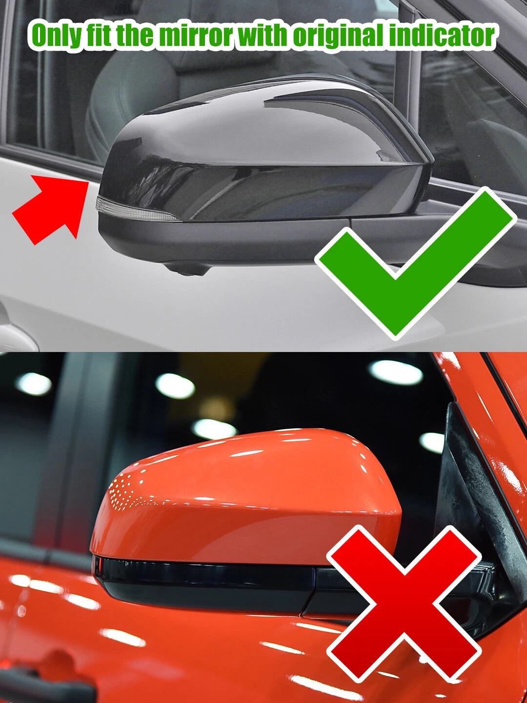 Clear LED Side Mirror Turn Signal Light for Toyota Tacoma (2024+) 4Runner (2025+)