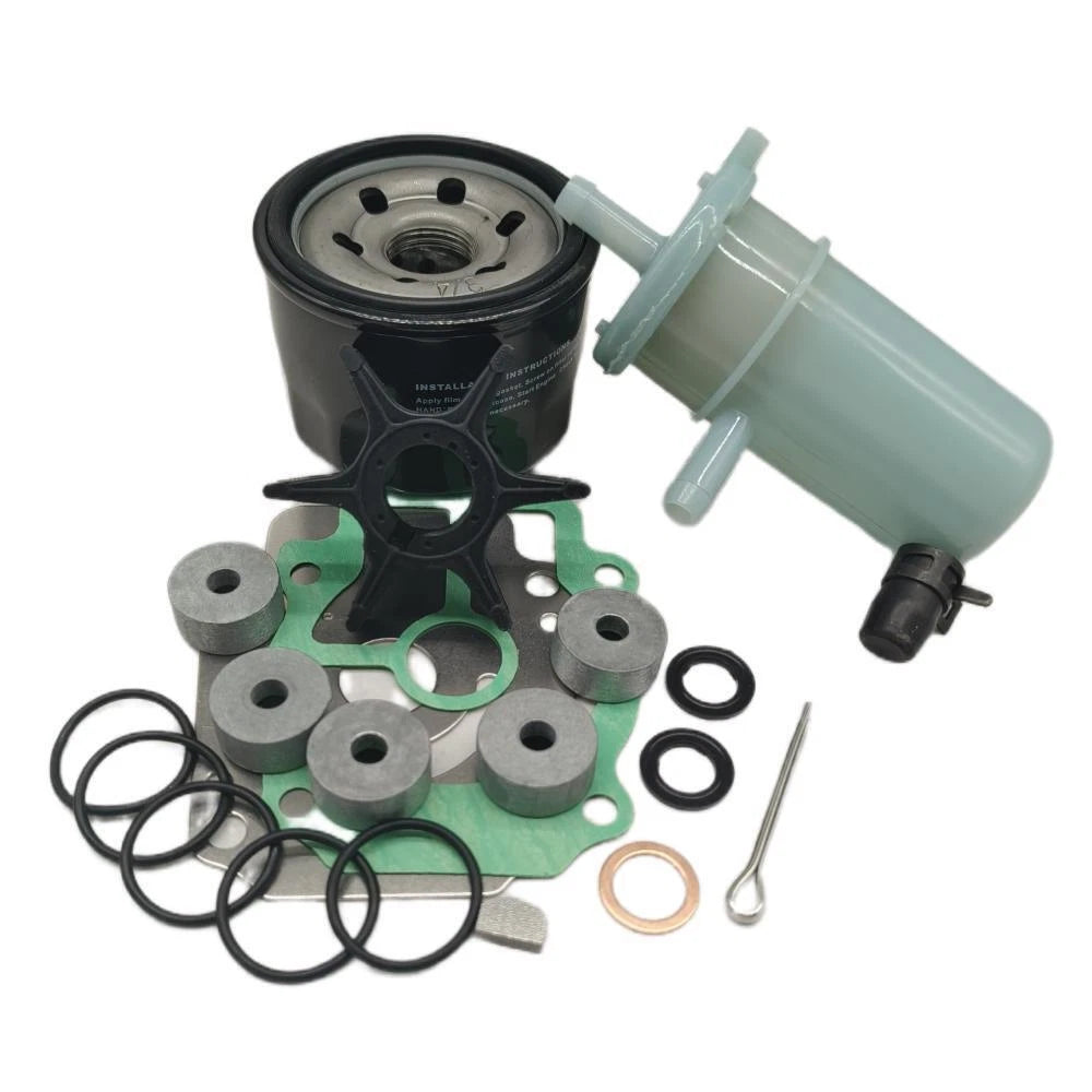 Maintenance Service Kit 2X for Suzuki 25HP 30HP Outboard (17400-94823, 15410-87L00)