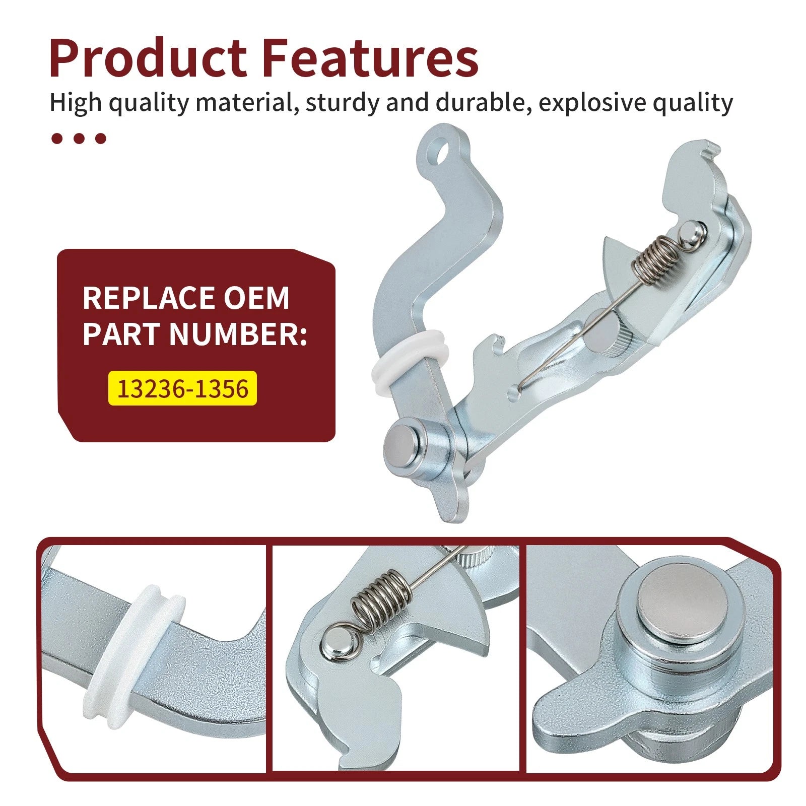 Left Brake Lever Bracket 13236-1356 for Kawasaki Mule 4000 Trans (2009–2023)