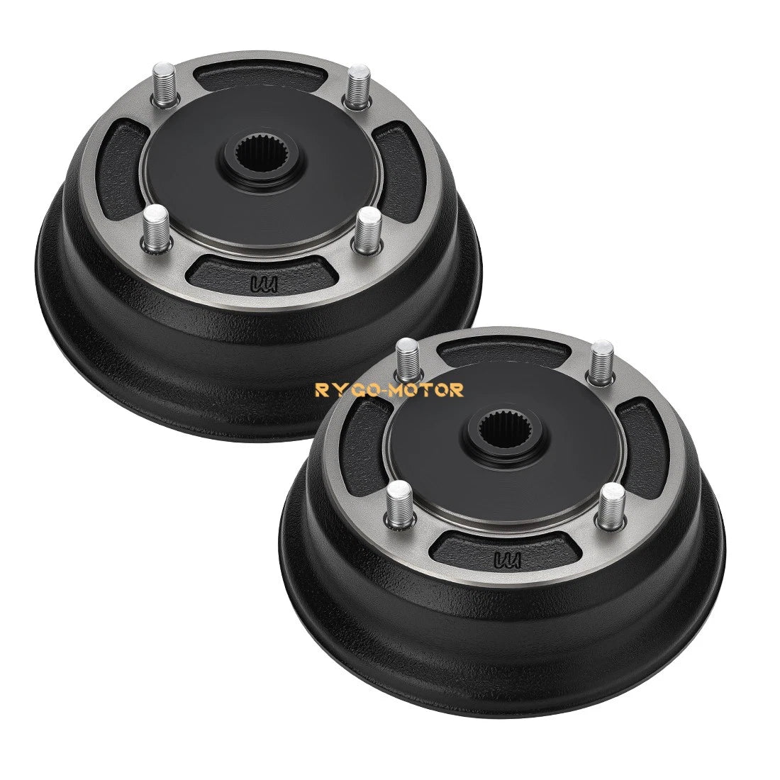 2X Rear Brake Drum Hub for Kawasaki Mule 3010 KAF620E KAF950B (2001–2008)