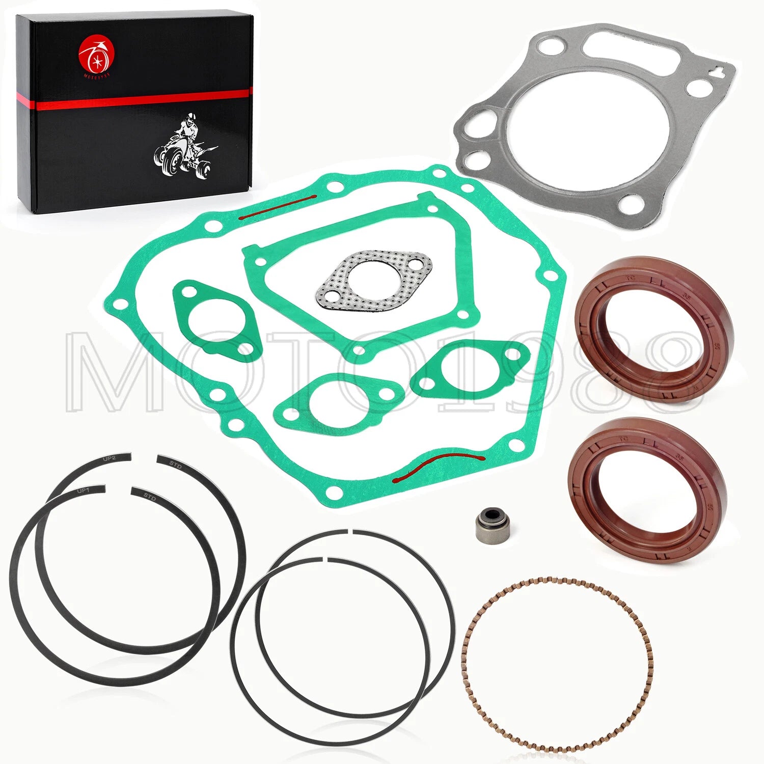 Engine Rebuild Kit with Rings, Gaskets, Seals for Yamaha Golf Cart YDRA (2007–2016)