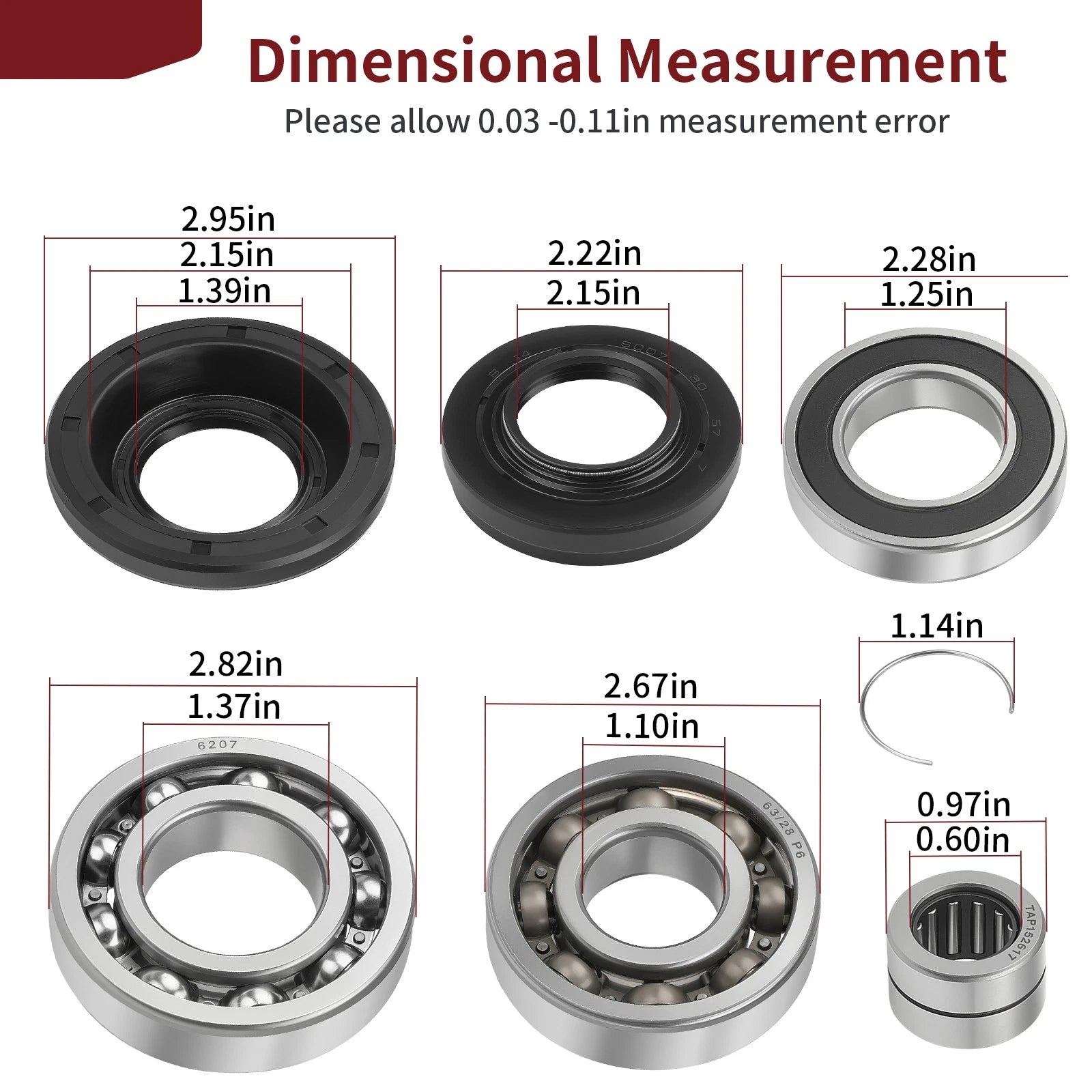 Rear Differential Bearing Seal for Honda TRX500/520 (2015–2024)
