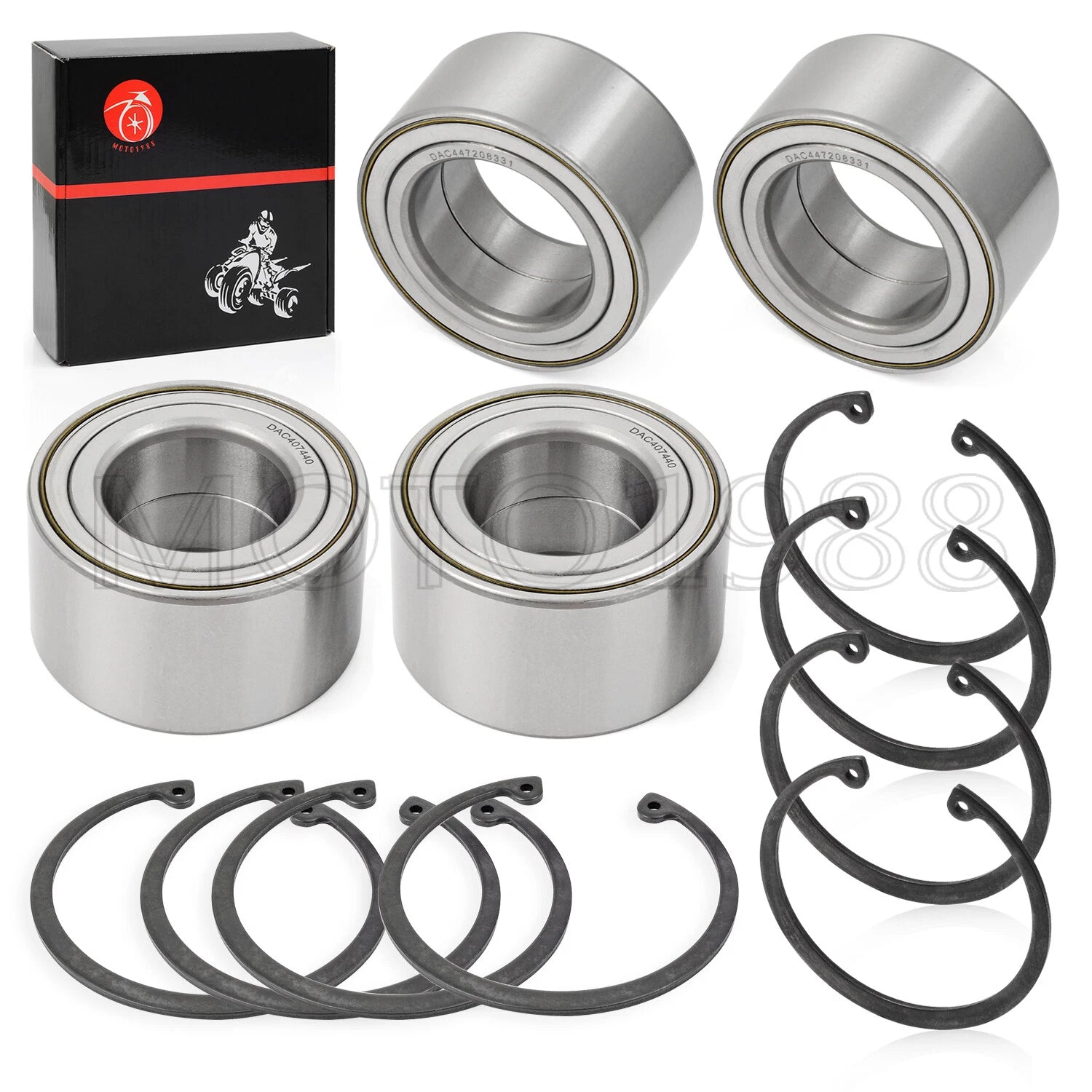 Front and Rear Wheel Bearings for Polaris Ranger 500 570 700 800 900 1000