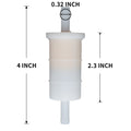 Set of 4 Inline Fuel Filters for Mercury 30-200 HP (816296Q2)
