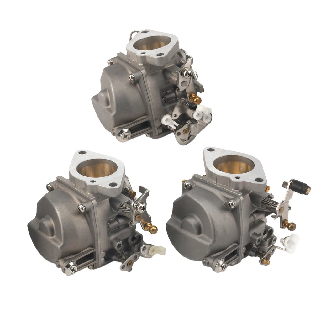 Set of 3 Carburetor Assy for Yamaha 90HP 90TLR (1990–1999) 6H1-14301 14302 14303