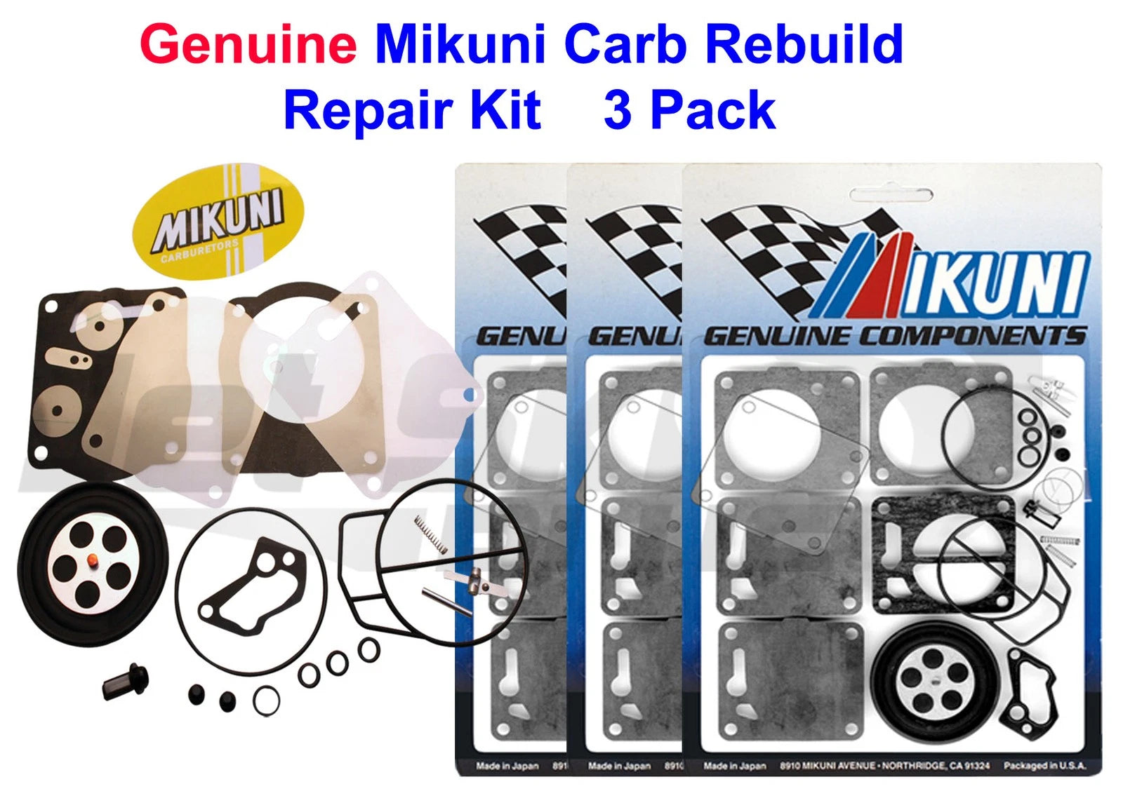 Carburetor Rebuild Kit for Yamaha AR LS LX 210 LS2000 (Mikuni)