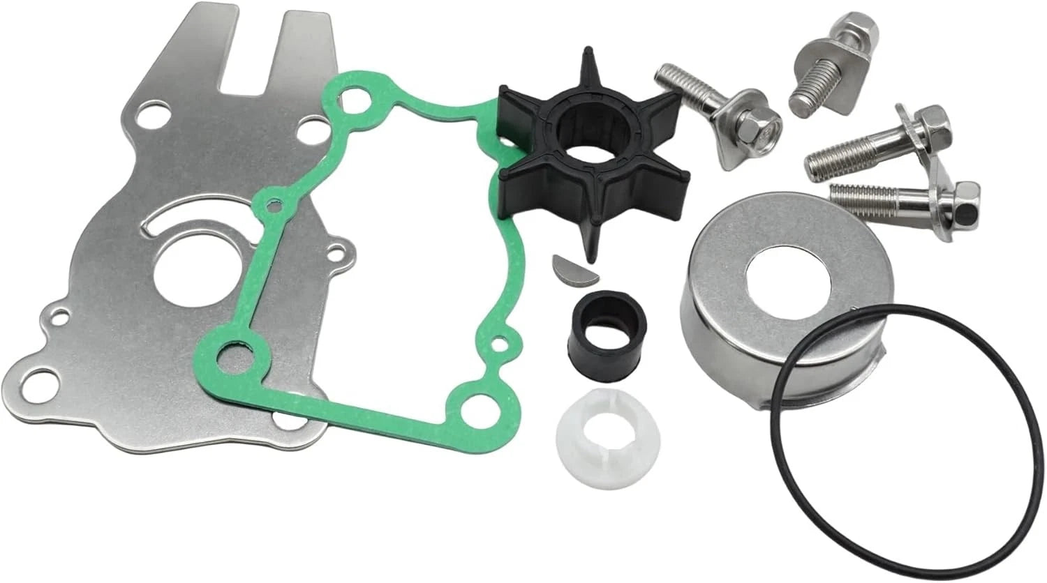 Water Pump Impeller Repair Kit for Yamaha 40HP/50/60HP Outboard (63D-W0078-01-00)
