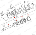 Shaft Kit 21951422 for Johnson 10-35157-1 10-35157-3 10-35015-1 10-35098-2 (N/A)
