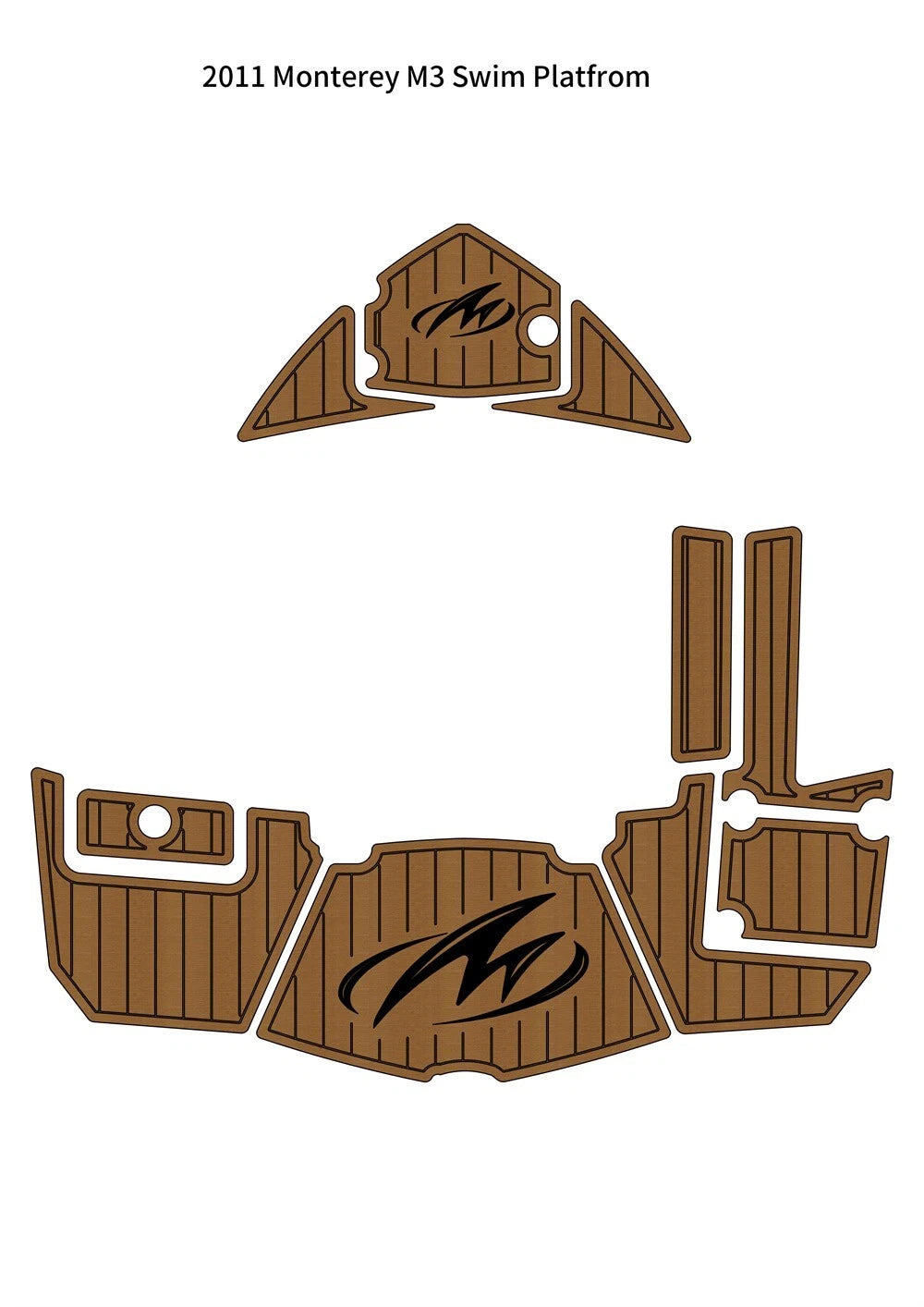 EVA Foam Teak Decking Mat for Monterey M3 (2011)