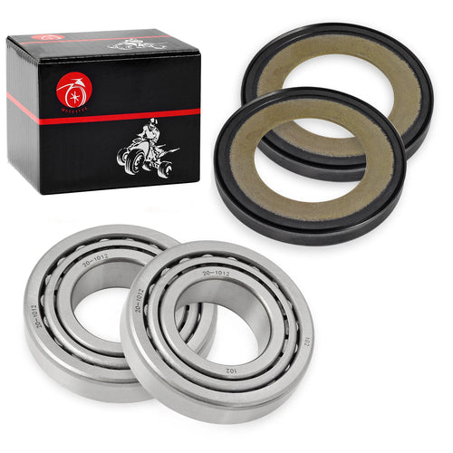 1" Fork Neck Post Stem Bearing Race Dust Seals Set for Harley FX (1985)