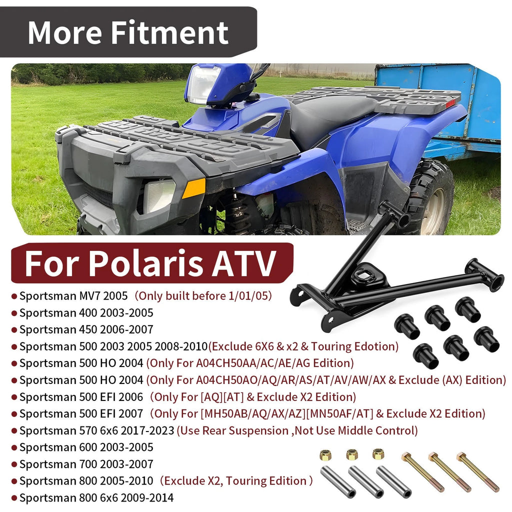 Rear Upper Right A-Arm Kit for Polaris Sportsman 400 450 500 570 600 700 800 (MV7)