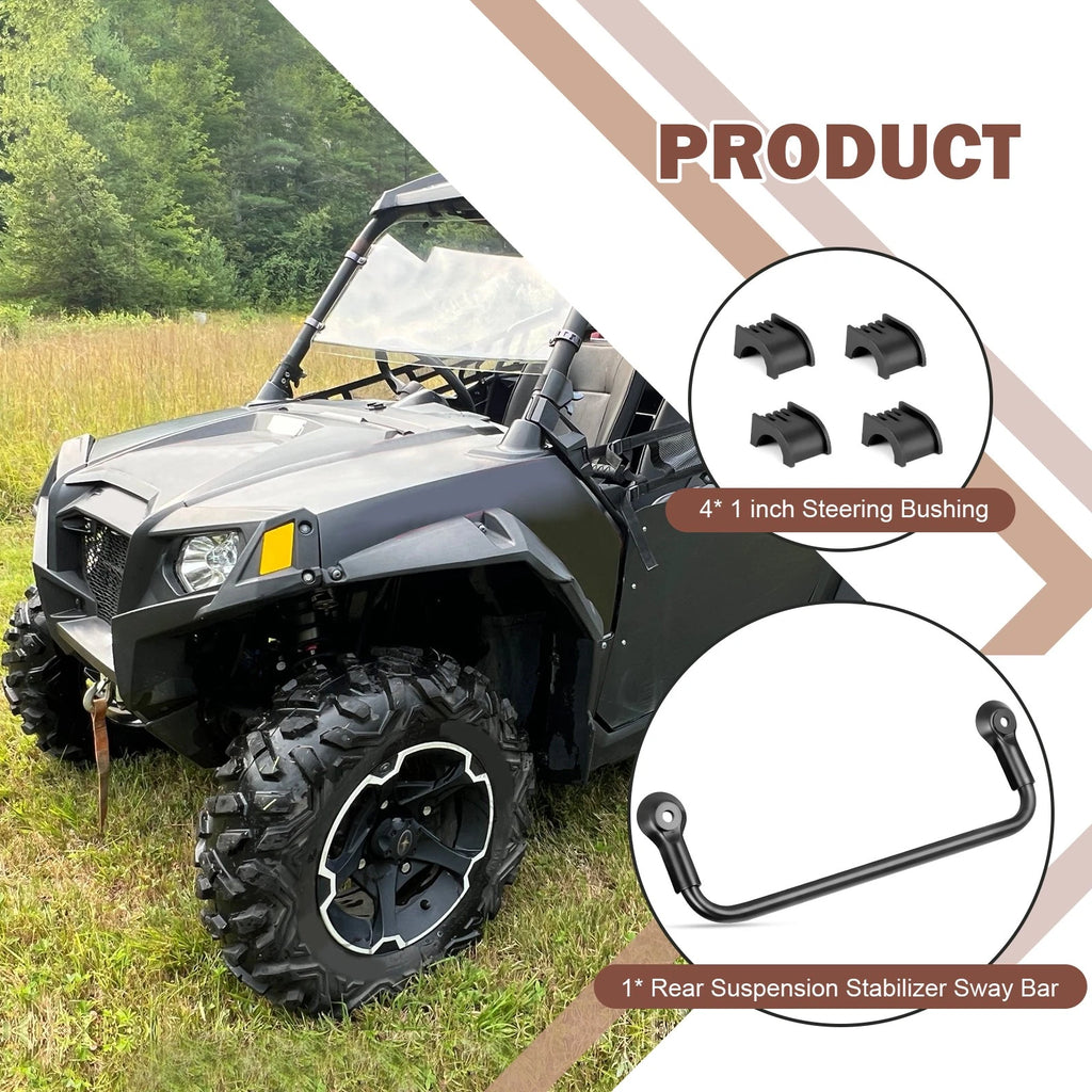 Rear Suspension Stabilizer Sway Bar + Bushings for Polaris RZR 800 EPS (2009–2014)