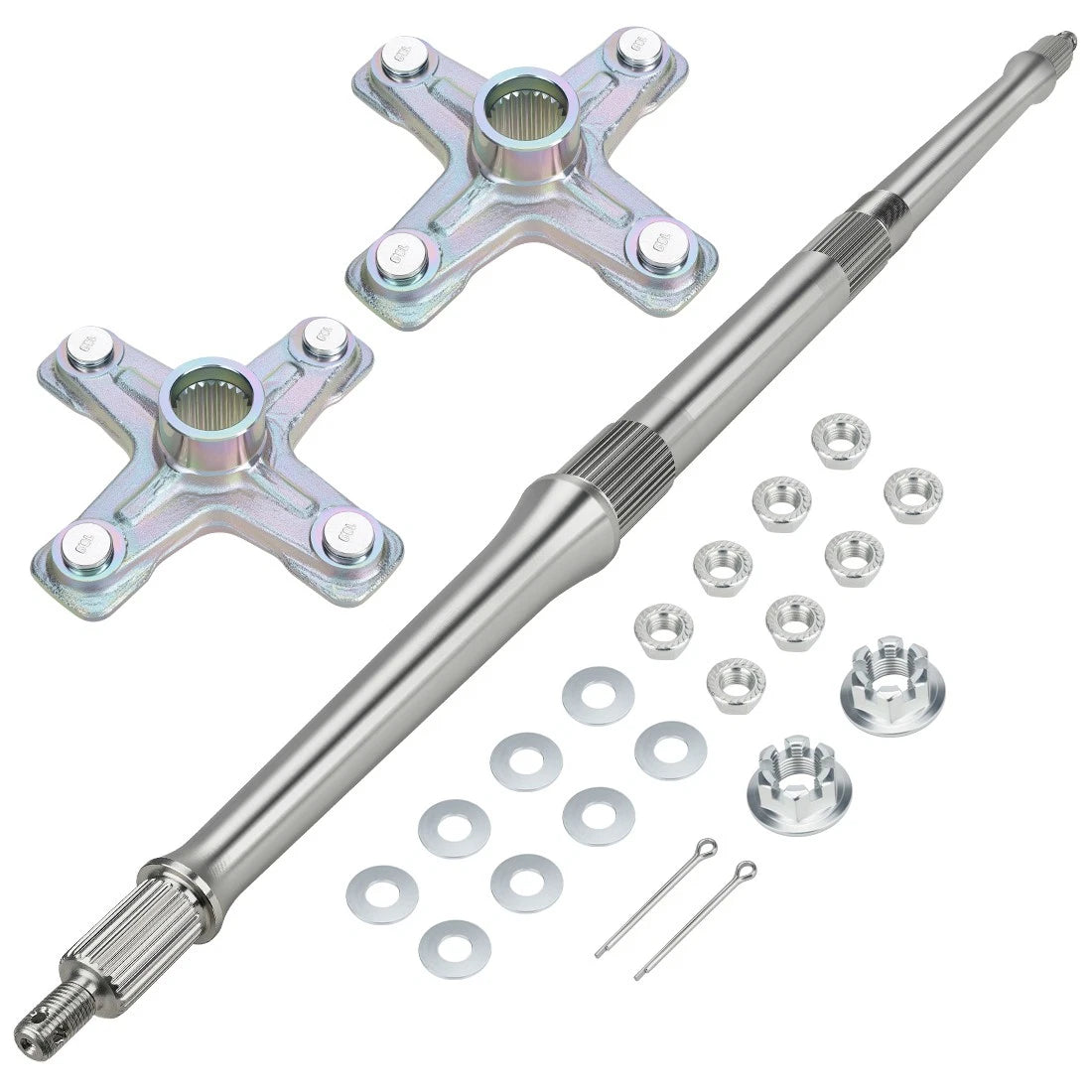 Rear Axle Shaft & Wheel Hubs Kit for Yamaha Banshee 350 (1987–2006)
