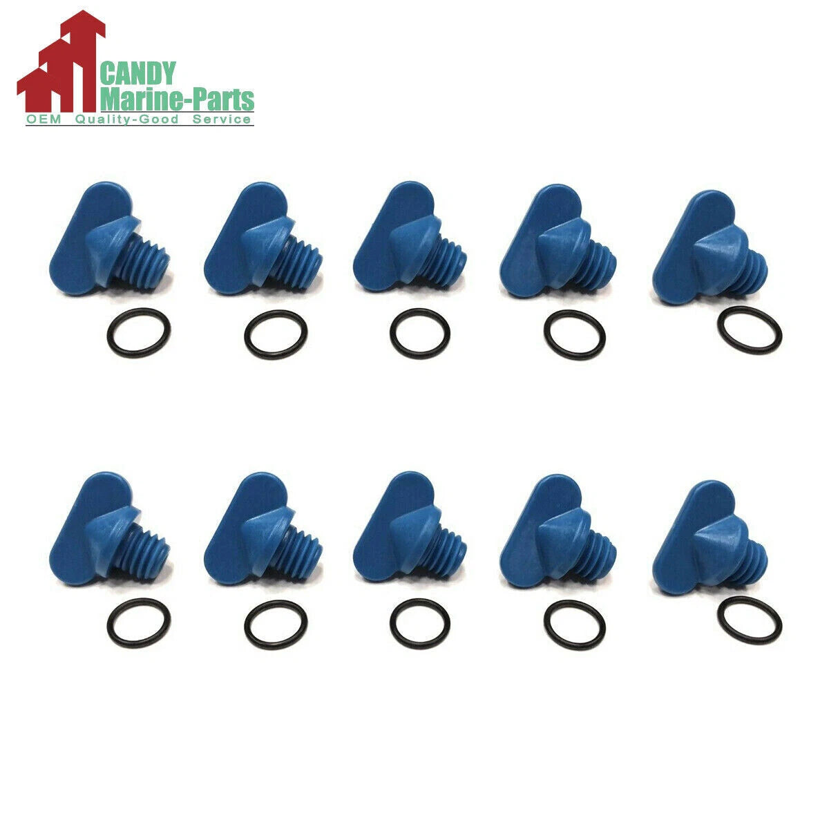 Set of 20 Exhaust Manifold Water Drain Plugs for Mercruiser (#13992, 18-4226, 22-806608A1)
