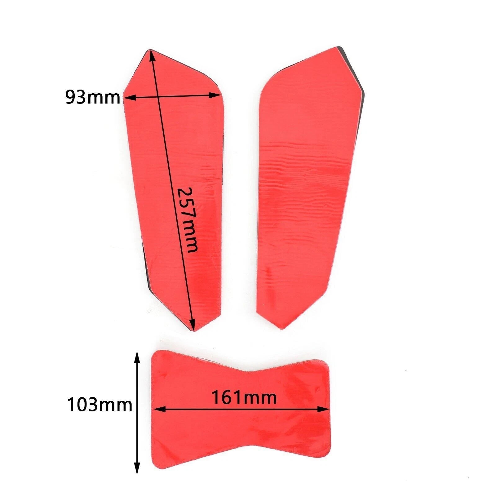 3X Side Tankpad Fuel Tank Protector for BMW F750GS F850GS (2018–2020) Rubber