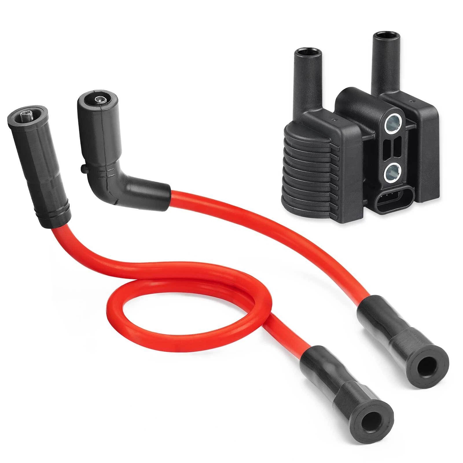 Ignition Coil & Spark Plug Wire & Cap for Harley SuperLow XL1200T XL883L (2014–2020)