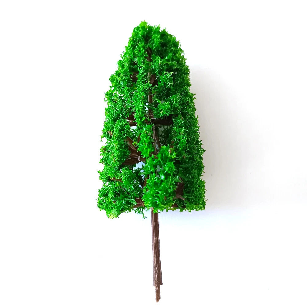 10Pcs Model Trees for Train Railway Layout Diorama Scenery