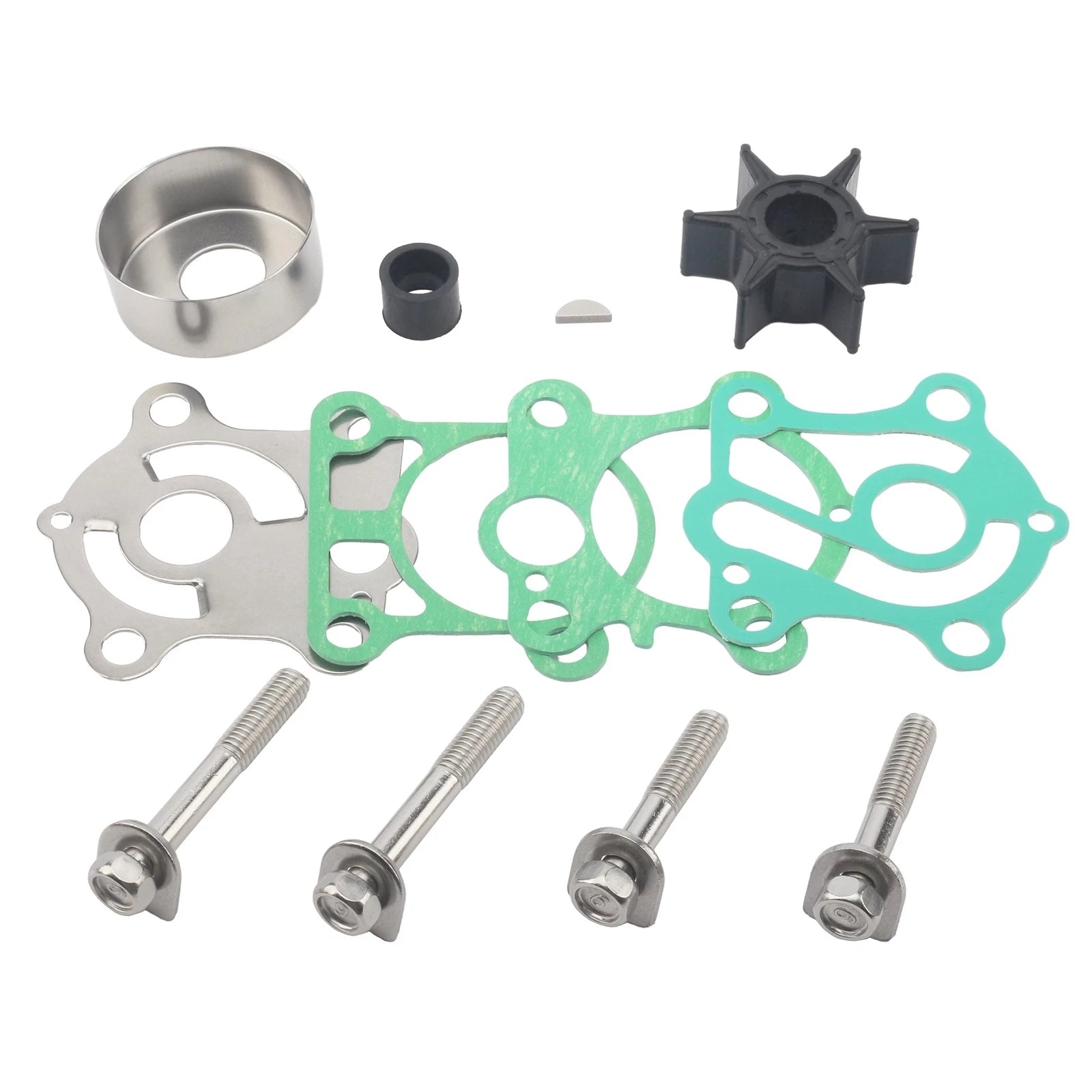 Water Pump Repair Kit for Yamaha 2-Stroke 40-50 HP Outboard (1990–2023)