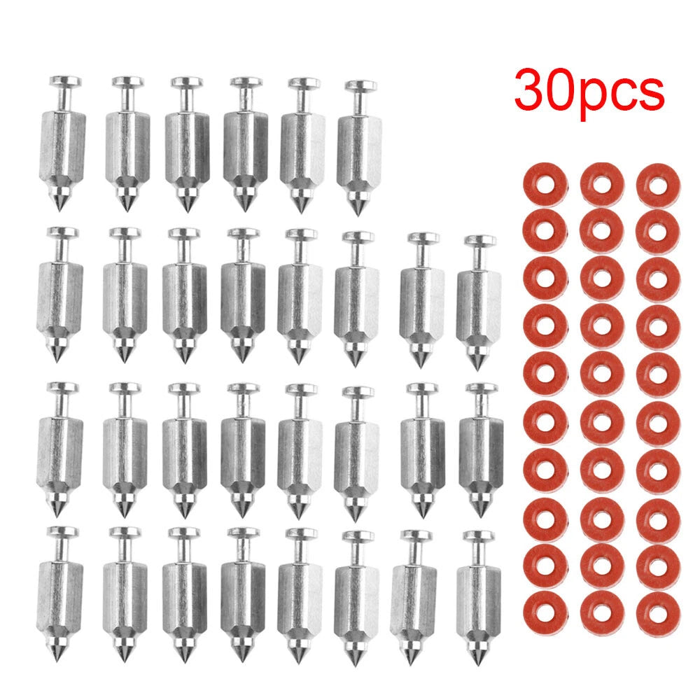 30pc Carburetor Float Needle Valve Seat Kit for B&S 3.5-6hp (398188, 281144)