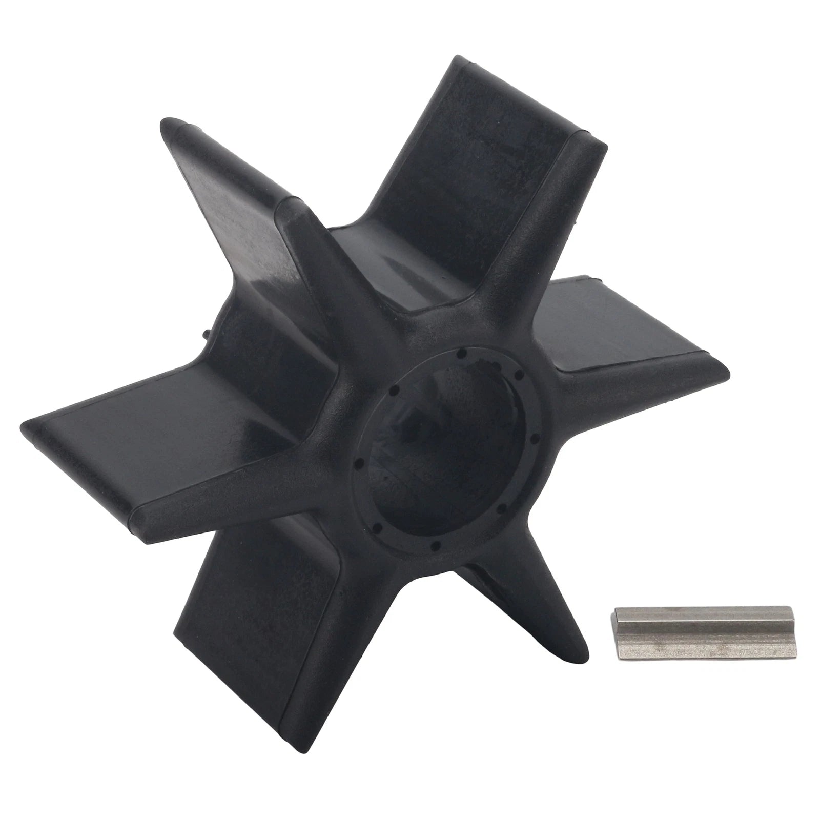Water Pump Impeller w/ Key for Yamaha Outboard (6AW-44352-00, 6AW-44352-01)