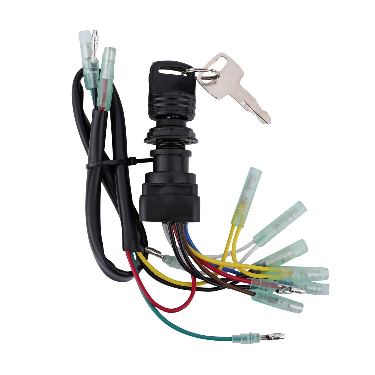 Ignition Switch Key Assembly for Yamaha Outboard Motor Control Box (703-82510-45-00)