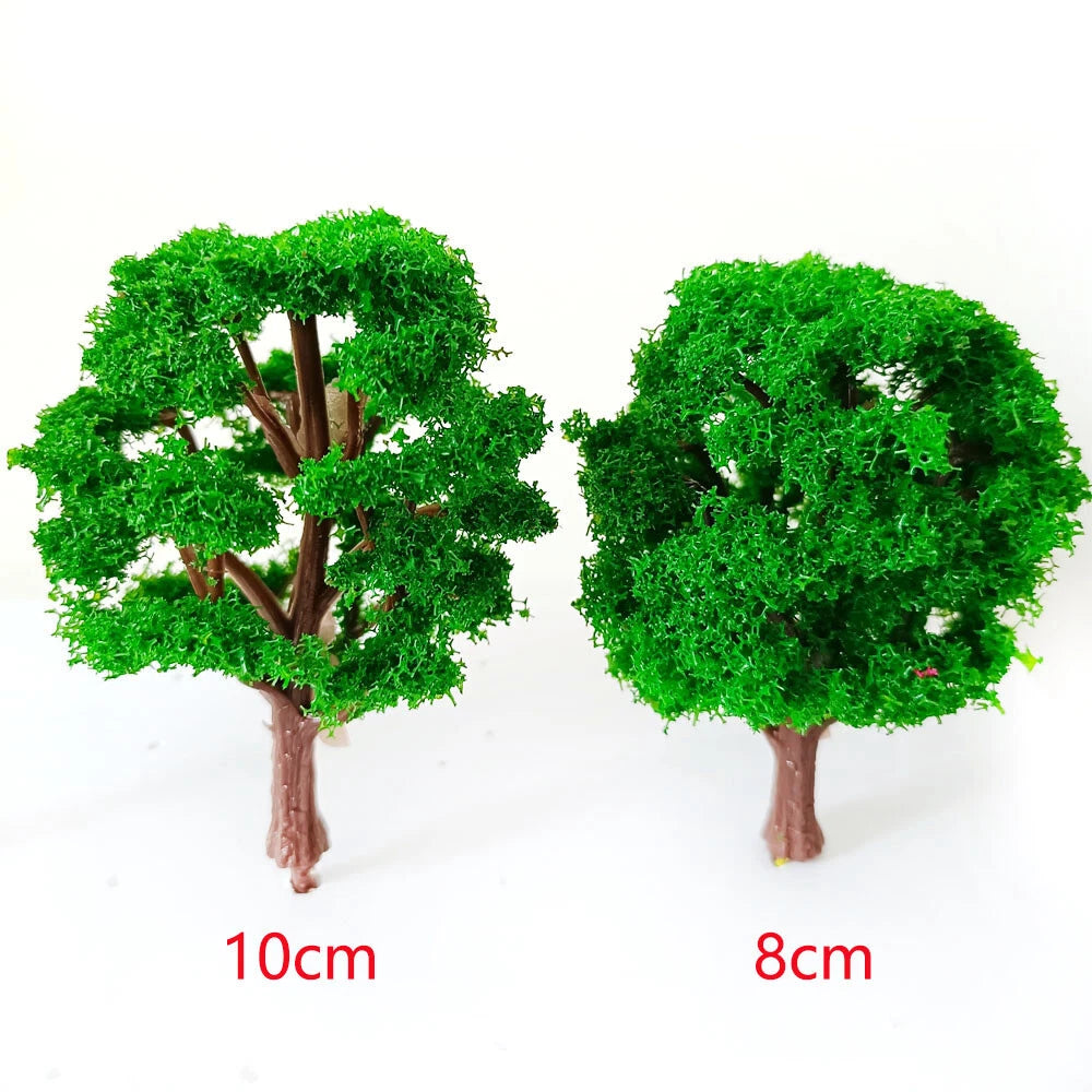 10Pc Tree Scenery Set for Wargame Architecture Railroads Trains
