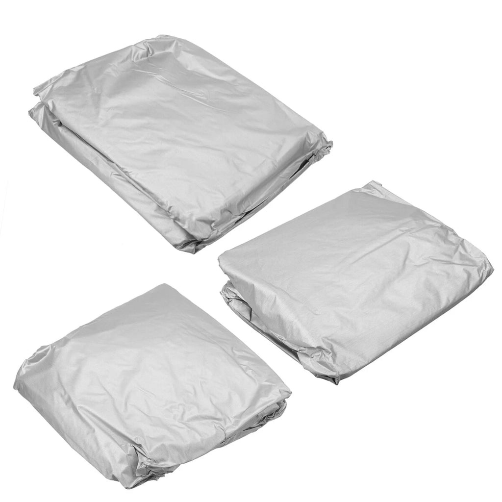 Silver Waterproof Car Cover for Hatchback (UV, Snow, Dust, Rain Resistant)