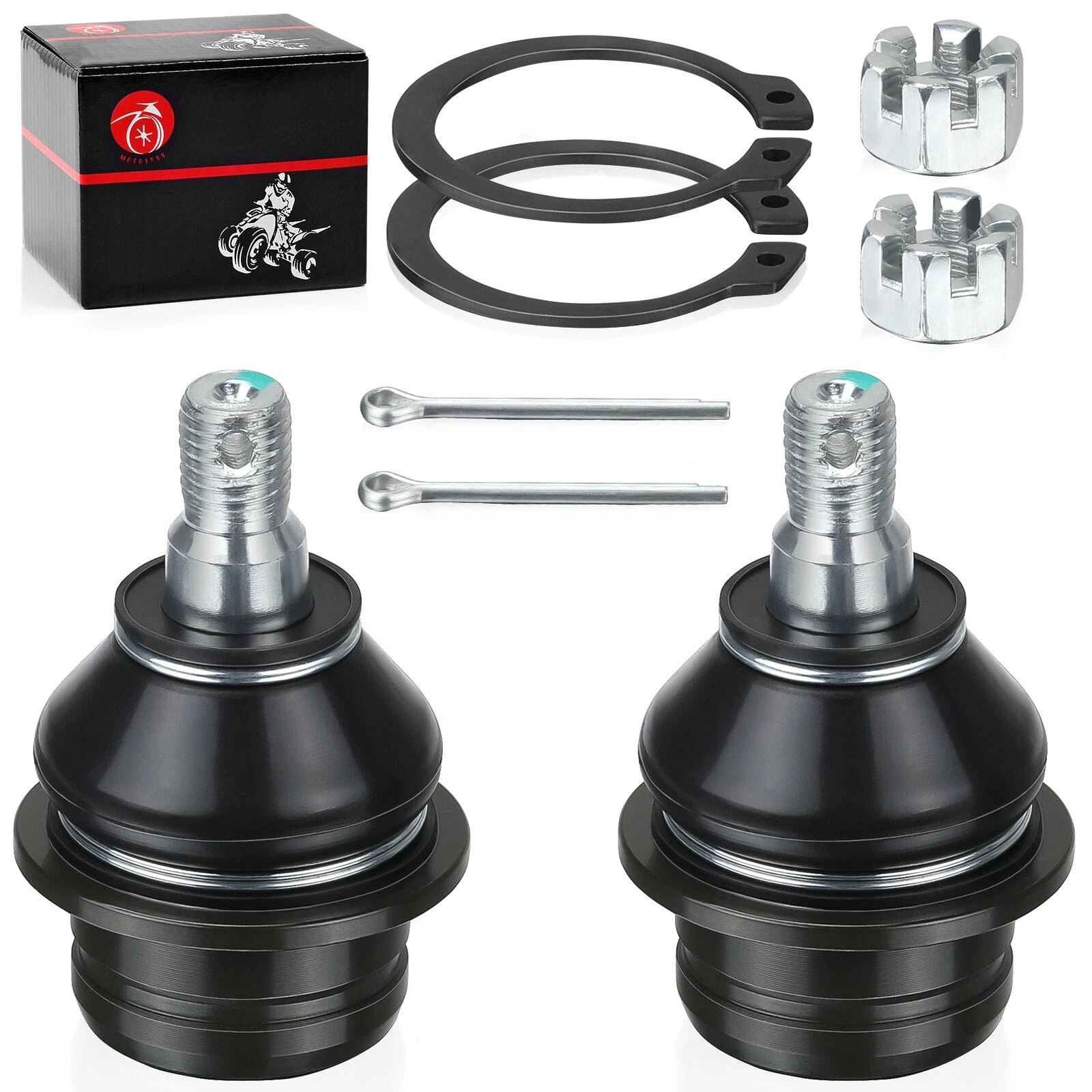 2 Front Upper A-Arm Ball Joints for Suzuki QuadSport Z400 (2003–2008)