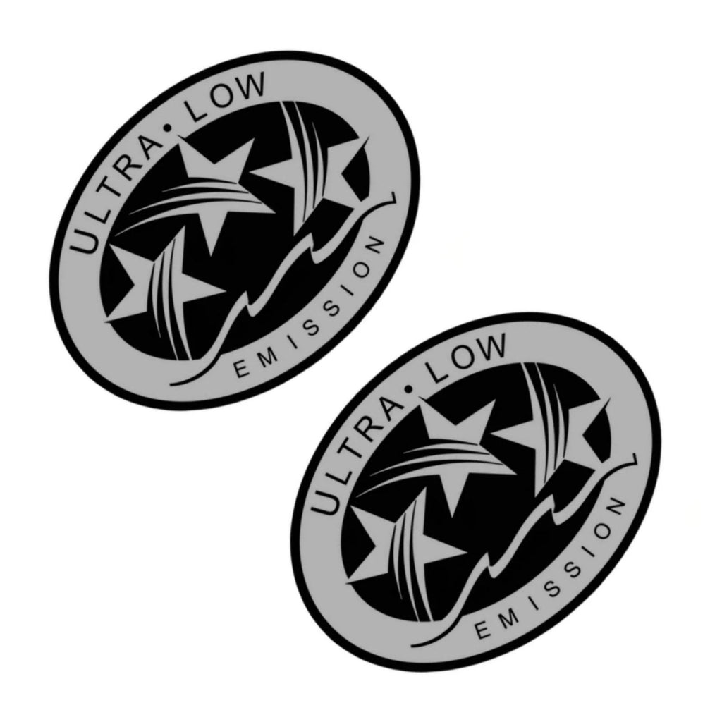 2X Outboard Graphic Sticker for Mercury (CA DOT, Silver)