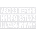 Set of 4 Registration Letter and Number Kit A-Z 0-9 for Automotive