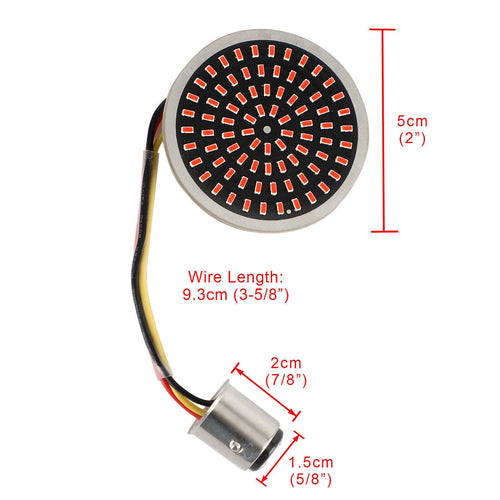 1157LED Turn Signal Light Inserts for Harley Softail Touring Dyna Sportster (T9)