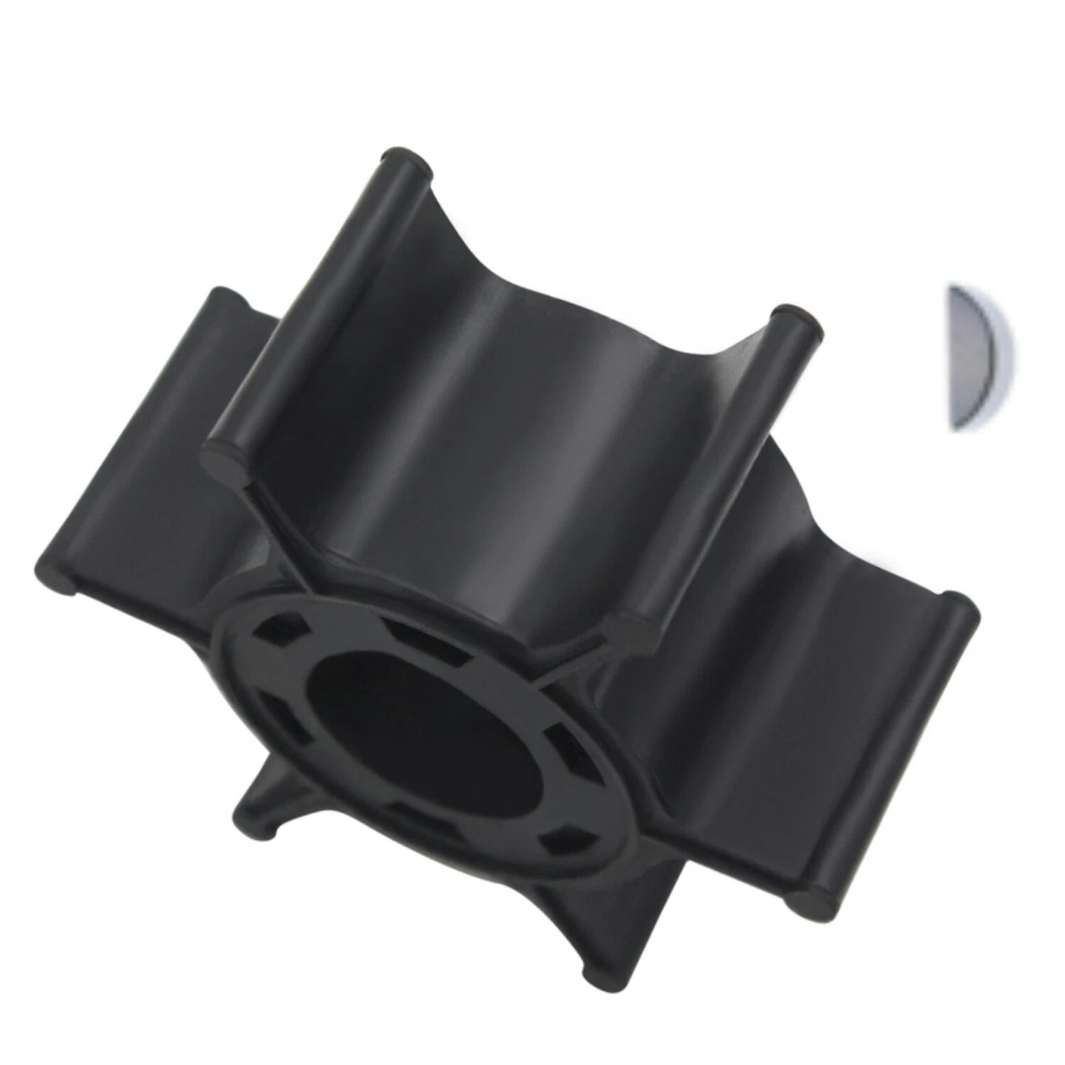 Water Pump Impeller with Key for Yamaha 2-Stroke 6-8 HP Outboard (6G1-44352-00)